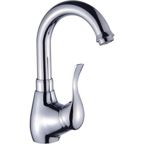 Free shipping Hot cold basin sink faucet with high quality polished chrome bathroom basin sink water mixer taps