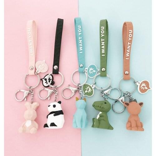 Animal Dinosaur Key Chain Car Ornaments Schoolbag Key Chain Pendant Gift Wholesale Dropshipping