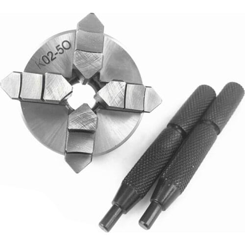 Four-claw Carpentry Self-centering Hand Tight Small Chuck for Mini Lathe K02-50 M14