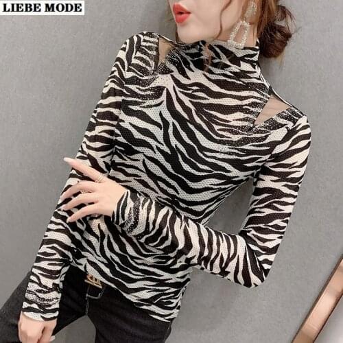 Ding Yu Xuan Leopard Blouses