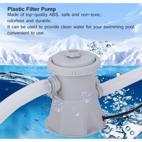Swimming Pool Electric Filter Pump Large Pool Filter Household Pool Cleaner Removable Filter Core Circulation Pump US Plug