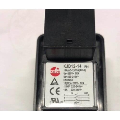 KEDU Electromagnetic Switch KJD12-14 Switch kjd12-14 Emergency Stop Switch 220V