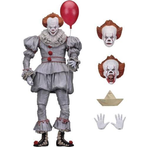 NECA Action Figure Collection GiftClown Back To the Soul 7 inch Movable Model Joker Horror Doll Bloody Funny Toy