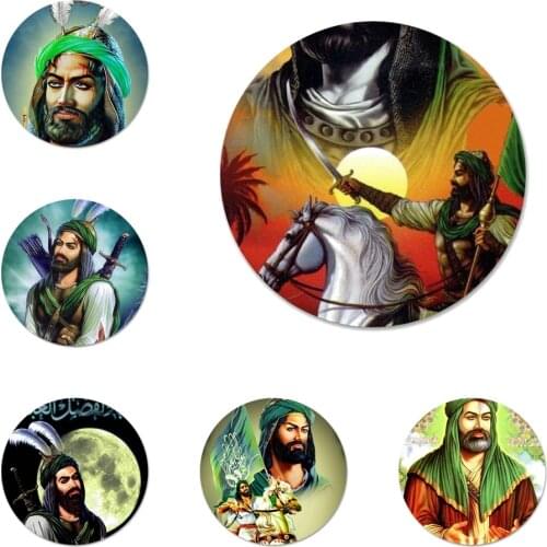 Islam Shia Imam Ali Iraq Arabic Icons Pins Badge Decoration Brooches Metal Badges For Backpack Decoration