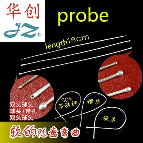 Jz medical instrument soft stainless steel silver probe double head ring anus intestine anal fistula Suture hemorrhoid leakage