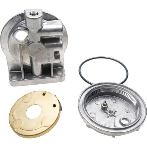 Fuel Filter Housing Head & Heater Element & Bottom Lower Cap for Ford 6.9L 7.3L Diesel Engines F-series Replaces F2TZ-9B249-A