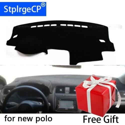 For Volkswagen Polo MK5 6R 2009 - 2018 dashboard mat Protective pad Shade Cushion Pad interior sticker car styling accessories
