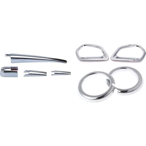 Rear Wiper Cover Rear Window Wiper Cover Exterior for Mitsubishi Outlander 2013-2019 & Front and Rear Fog Lights Cover