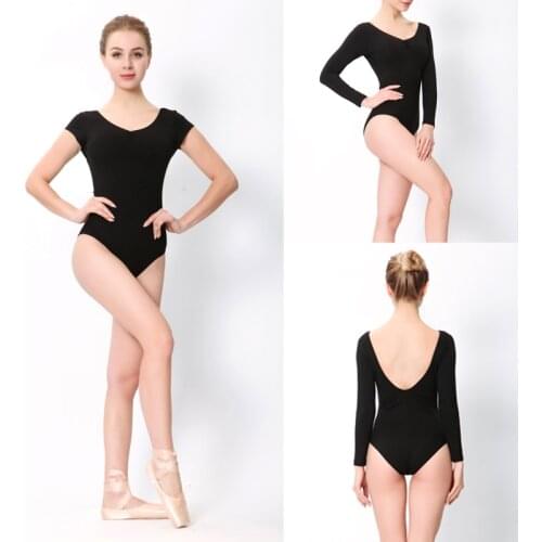 Ballet Dance Leotards Women High Quality Cotton Gymnastics Dancing Costume Adult Cheap Simple Basis Ballet Leotard