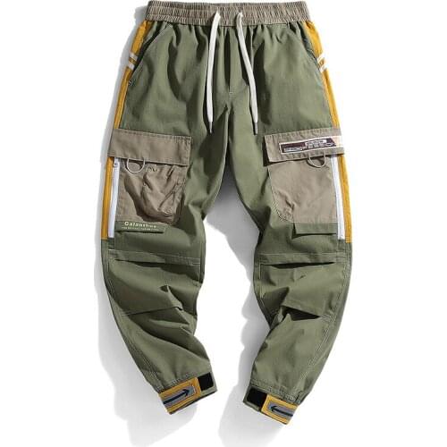 2020 New Arrival God Full Loose Elastic Waist Army Direct Selling Overalls Trousers Fashion Brand Corset Casual Cargo Pants