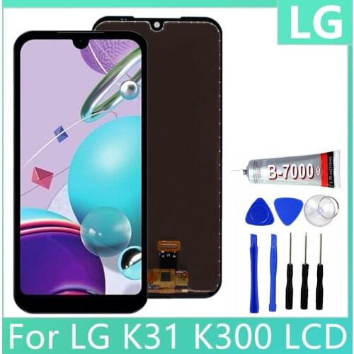 Original For LG K31/k300 Touch Screen Digitizer Assembly Replacement With Frame Tools