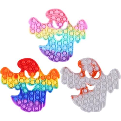 Rainbow Bubble Fidget Kids Toy Antistress Sensory Autisim Special Need Its Anti-stress Stress Relief Squishy Fidget Toy For Kids