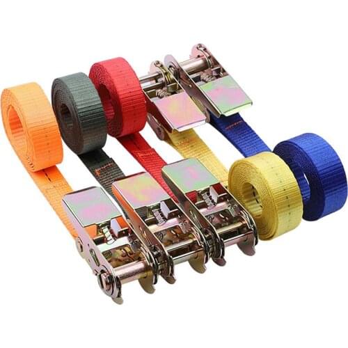1 Pcs 5 Meter Length Retractor Fixing Strap Ratchet Lace Up Ratchet Strap For Baggage Luggage Kayaks Trucks Cargo
