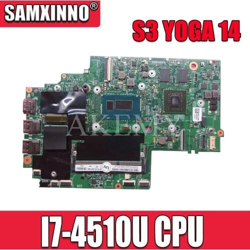SAMXINNO For Lenovo ThinkPad S3 YOGA-14 Laotop Mainboard 13323-2 Motherboard with I7-4510U CPU