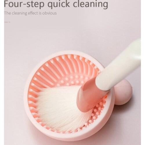 Silicone Makeup Brush Cleaner Cosmetic Make Up Washing Scrubber Board Pad Make Up Washing Brush Gel Cleaning Mat Hand Tool