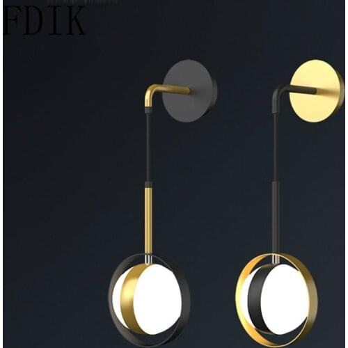 Modern Interior Wall Light Acrylic Room Decoration Lamps for Living Room Corridor Aisle Background Bedside Mirror Wall Sconce