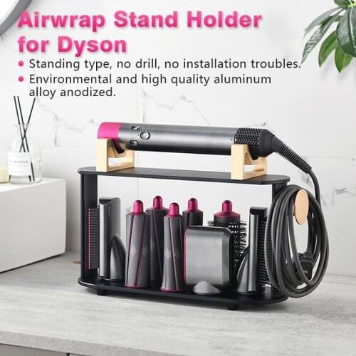 High-grade Aluminum Alloy Standing Shelf Barbershop Storage Hair Dryer Styling Bracket Hair Care Tool Bathroom Finishing Rack
