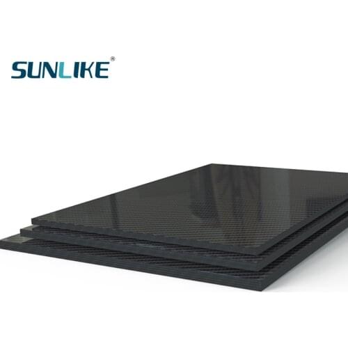 165MM X 195MM 3K Matte Surface Carbon Fiber Sheet Panel 0.25mm To 6mm High Composite Hardness For RC Model