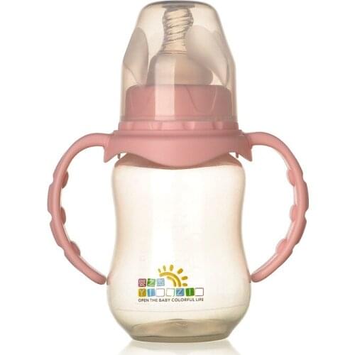 2020 Hot Sale 125ml Standard Mouth Pp BABYS Feeding Bottle with Handle