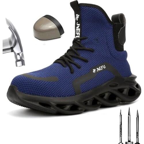 2020 New Mens Anti Smashing And Anti Piercing Safety Shoes Outdoor Portable Breathable Wear-Resistant Work Shoes Safety Boots