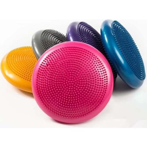 33cm Durable Inflatable Yoga Massage Ball Pad Universal Sports Gym Fitness Yoga Wobble Stability Balance Disc Cushion Mat