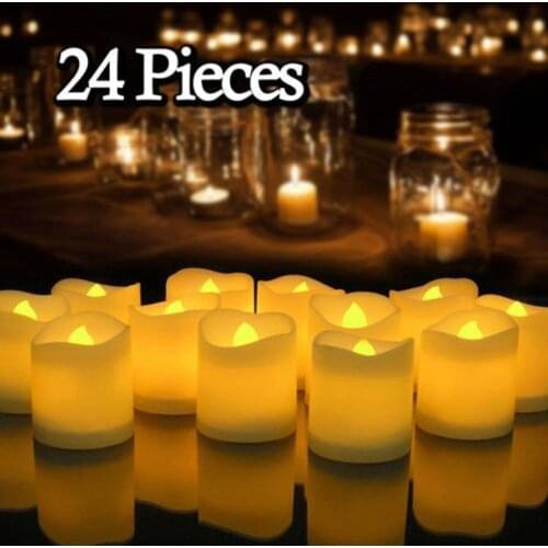 Flameless Flickering Electrical LED Candle For Wedding Party Home Christmas Decoration Party Supplies Night Light With Battery