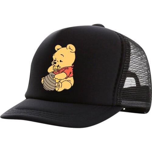 New Brand Winnie the Pooh and Friends Snapback Baseball Cap Men Women Hip Hop Dad Mesh Hat Trucker Hat Dropshipping