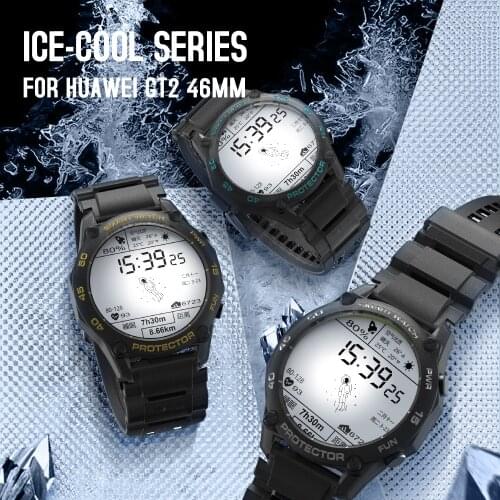 SIKAI Case For Huawei Watch GT2 GT 2 Classic Sport Case Screen Protector Strap TPU Band Bracelet Smart Watch Accessories Cover