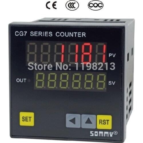 CG7-RB60 digital couters CG series Multi-function Counter 6-digit counting relay output