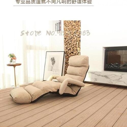 Lazy sofa bedroom balcony tatami backrest small apartment single sofa female folding nursing chair bay window recliner