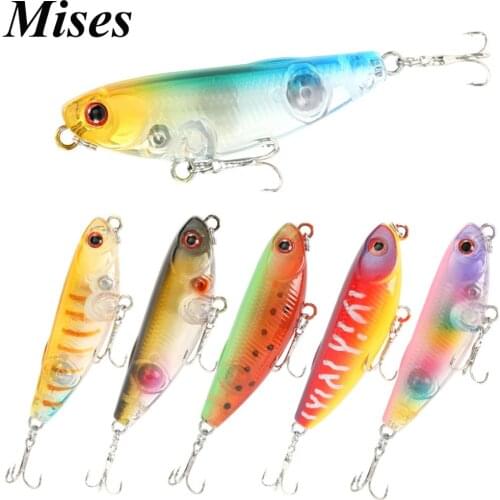 Mises 5cm 5g Twelve Colors Mini Floating Bionic Pencil Lure Artificial Hard Bait Professional Fishing Lure Wobbler