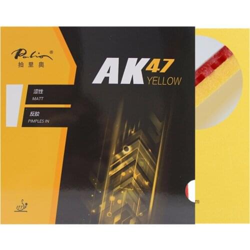 Original Palio 40+ Table Tennis Rubber AK 47 Yelllow Ak47 Cake Sponge Table Tennis Rackets Racquet Sports Pingpong Rubber
