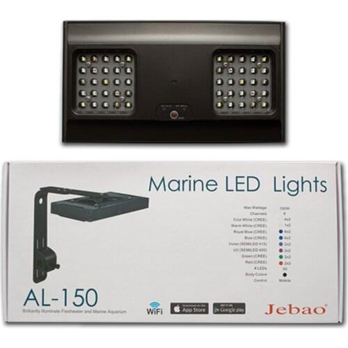 New Jebao WIFI LED Coral light Marine Reef Lamp High power Dual LED Multi modes Mount Fixture Mobile control AL-90 AL-120 AL-150