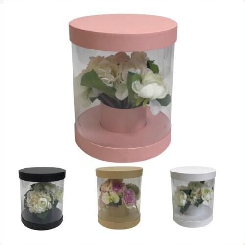 PVC transparent florist packing flower gift box wedding party decoration favors gift for guests Christmas souvenirs paper box