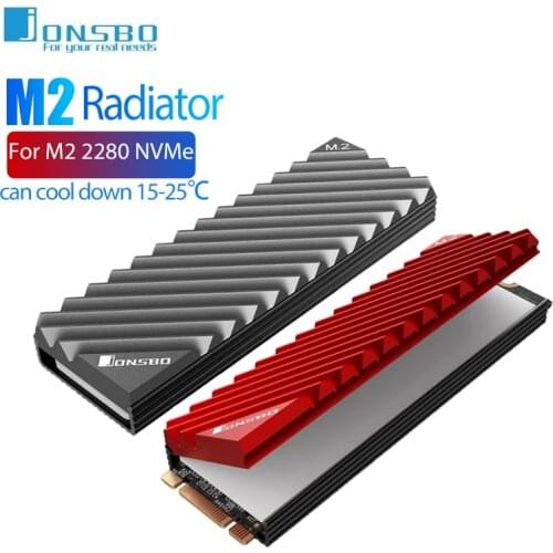 Jonsbo Heat Sink M.2 2280 NVMe SSD Heat Disk Cooling Pads Aluminum Heatsink Dissipation Radiator Thermal Pad for m2 Desktop PC