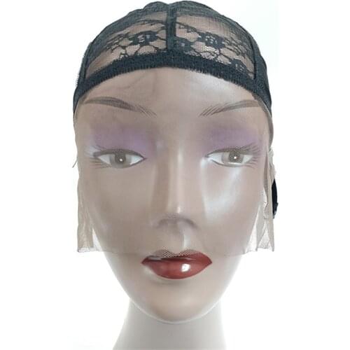 Adjustable Lace Frontal Hair Base Net Cap Full Lace U-shaped Adjustable Mesh Hat Cap for Making Wig Accessories