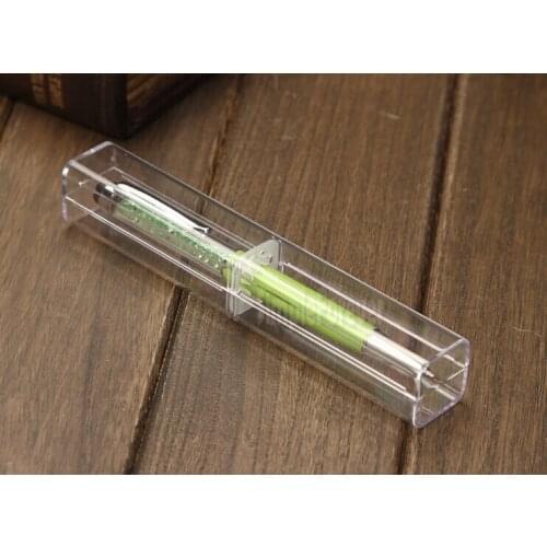Retail Box Pen Boxes Plastic Transparent Case Gift Box Ballpoint Pen Holder Wholesale 100pcs