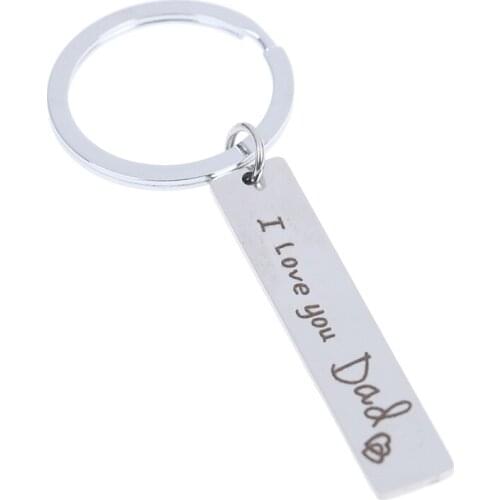 Charm Necklace Keychain I Love You Dad Dad My Hero Best Friend Gift For Daddy Hot Sell Fathers Day Gifts