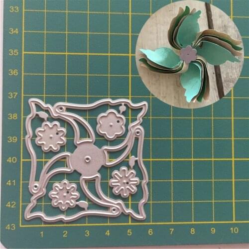 Assemble The Windmill Metal Cutting Dies Stencil for Diy Craft Metal Cutting Die Scrapbook Embossed Paper Card Album