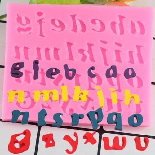 Letter Cake Border Silicone Mold Fondant Cake Decorating Tools Cupcake Chocolate Gumpaste Mould Resin Clay Candy Molds