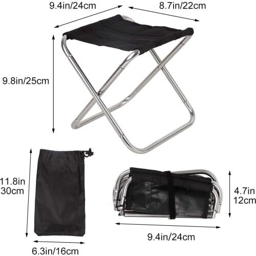 Folding Fishing Camping Chair Beach Aluminium Lightweight Picnic Chair Foldable Cloth Outdoor Portable Chair Outdoor Furniture