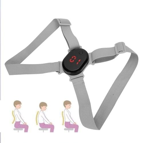 Adults Children Intelligent Induction Posture Correction Belt Brace Vibration Reminder Back Corrector Fit Elastic shoulder strap