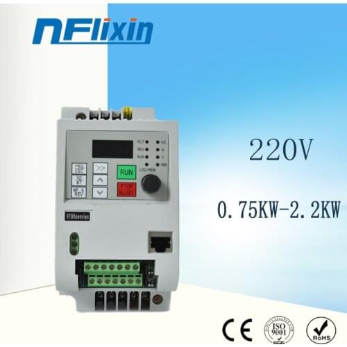 VFD Inverter 1.5KW/2.2KW/4KW/5.5KW Frequency Converter 3P-220V Output CNC Spindle motor speed Control VFD Converter