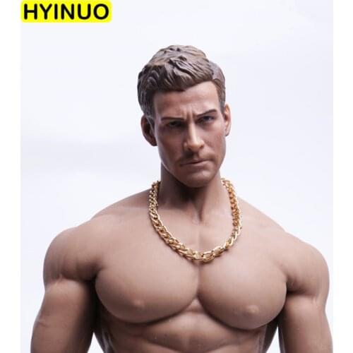 3 Models 1/6 Scale Necklace Men Fashion Trend Big Gold Chain Male Metal Jewelry Playing Toy for 12" Action Figure Body Accessory