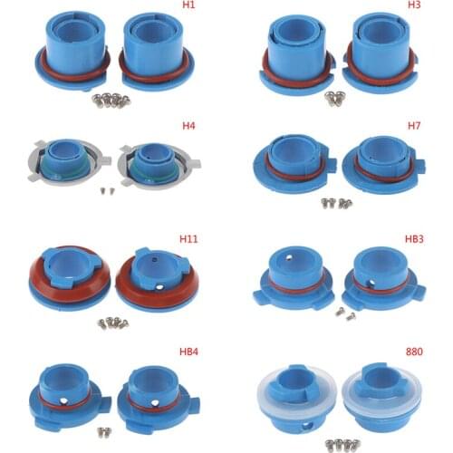 2pcs Car LED 880 / 9006-HB4 / 9005-HB3 / H11 / H7 / H4-HB2 / H3 / H1 Headlight Lamp Bulb Base Adapter Sockets Retainer Holder