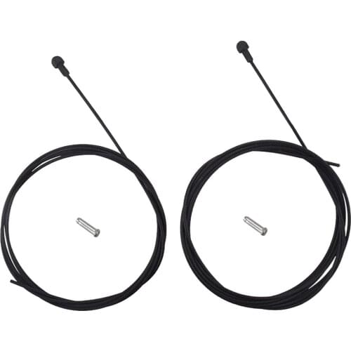 2 Pieces Bicycle Bike Brake Cable Set Bike Cable Wire Line and Housing Kit Accessories - Universal Fit - Select Colors