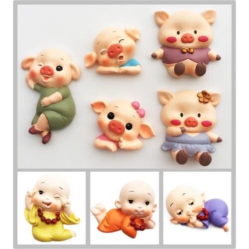 3D lovely piggy Refrigerator Magnets Fridge Sticker for Home Decor Children Stereoscopic Fridge Magnet