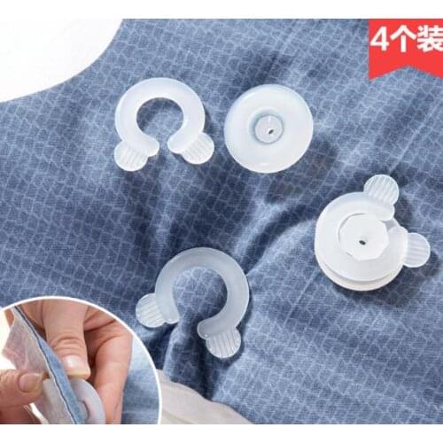 4Pcs Comforter Grippers Quilt Clip Portable Blankets Sheet Accessories Fastener Clips Plastic Bed Duvet Holders Durable Dropship