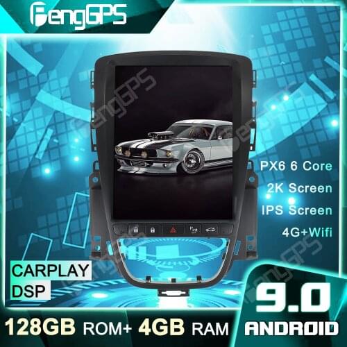 4G+128G GPS Navigation For Opel Astra J 2009-2016 Tesla Style Car DVD Player Android 9.0 Radio Multimedia Car Stereo Headunit
