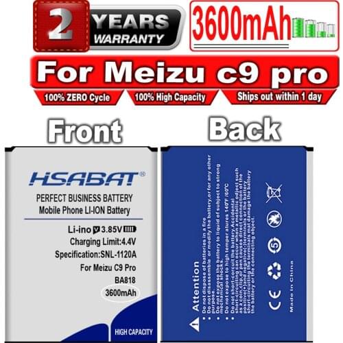 HSABAT 3600mAh BA818 Battery for Meizu c9 pro C9Pro